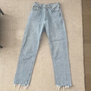 AGOLDE Light Wash Straight Jean Size 25